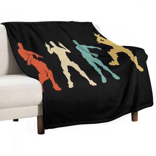Battle Royale Victory Dance Cool Justice Dance Throw Blanket