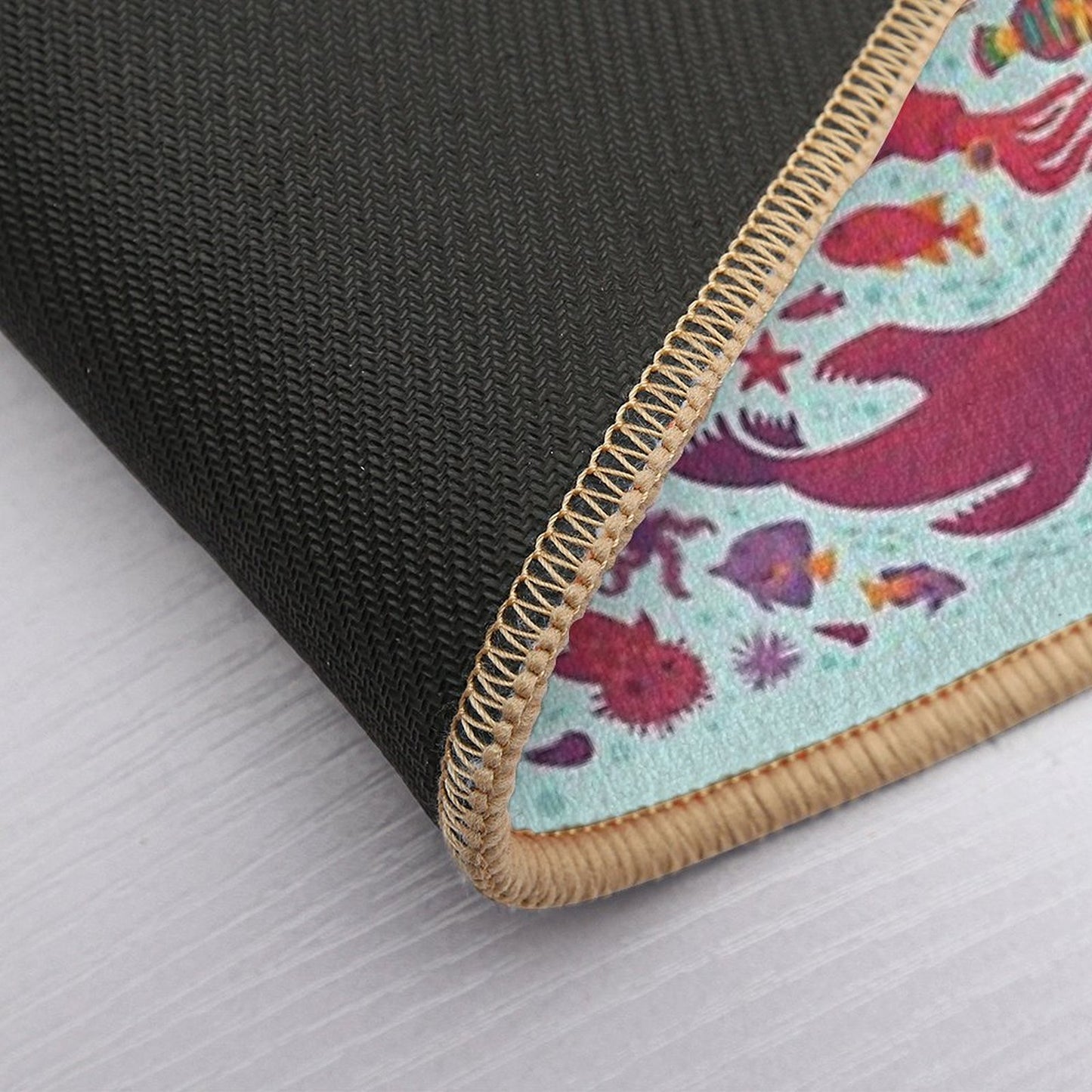 Aquatic Spectrum 2  Light Blue Bath Mat