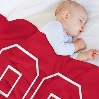 Connor Bedard Blackhawks #98 Signature Art Throw Blanket