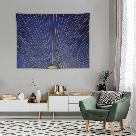 Indigo Sunset Tapestry