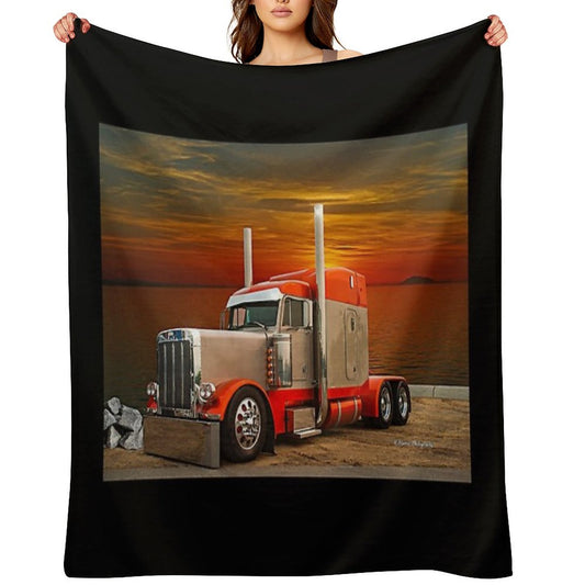 Cool Peterbilt Throw Blanket