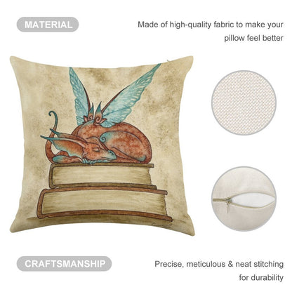 Nap Time Linen Throw Pillow Cover