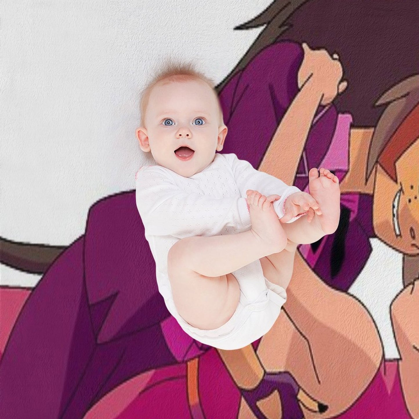 Princess Prom Adora And Catra Throw Blanket