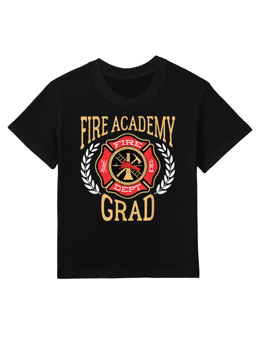 Fire Academy Grad Graduation Kids T-Shirt