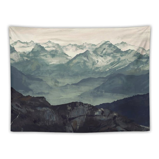 Mountain Fog Tapestry