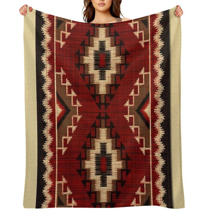 Navajo PATTERNS TRIBAL ETHNIC Throw Blanket