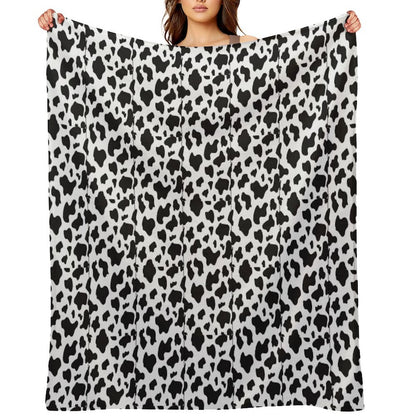 Cow Print Throw Blanket