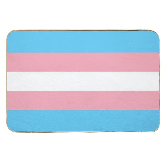 Transgender Pride Flag Bath Mat