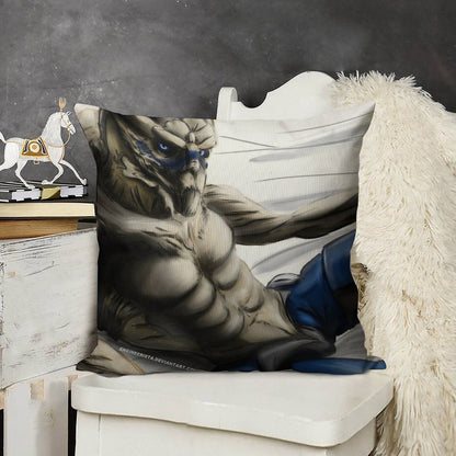 The Best Space Boyfriend -- Garrus Linen Throw Pillow Cover