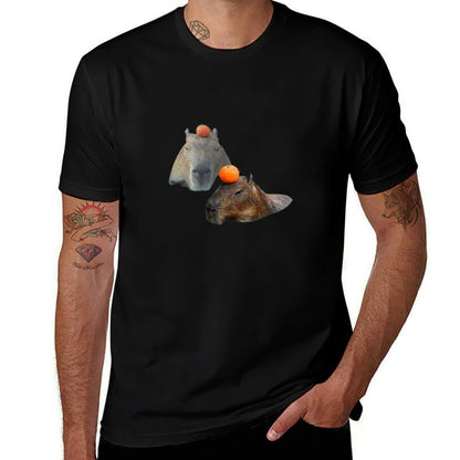 Think Twice I Don't Even Think Once Capybara Word Art  Stretchy T-Shirt