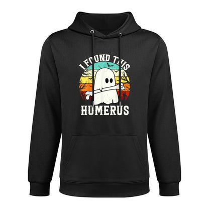 Funny Halloween I Found This Humerus Ghost Bone Halloween Relaxed Fit Hoodie