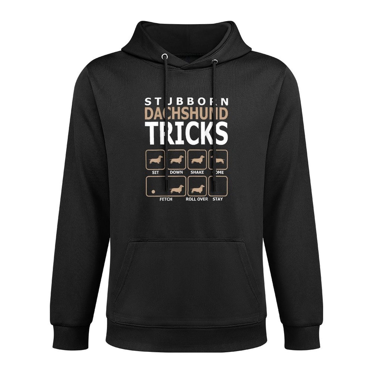 Stubborn Dachshund Tricks Tshirt Cotton-Polyester Blend Hoodie