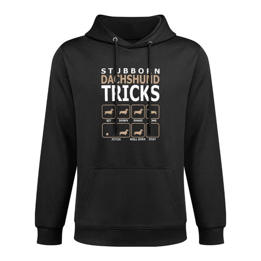 Stubborn Dachshund Tricks Tshirt Cotton-Polyester Blend Hoodie
