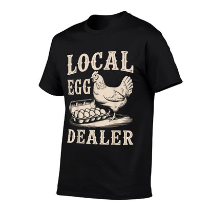 Local Egg Dealer Retro Chicken Funny Farmer Easter T-Shirt