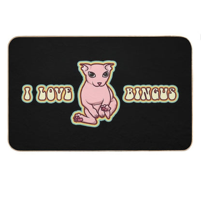 I Love Bingus Cat Bath Mat