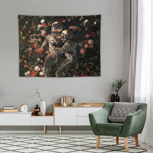 Astronaut Garden Delights II Tapestry