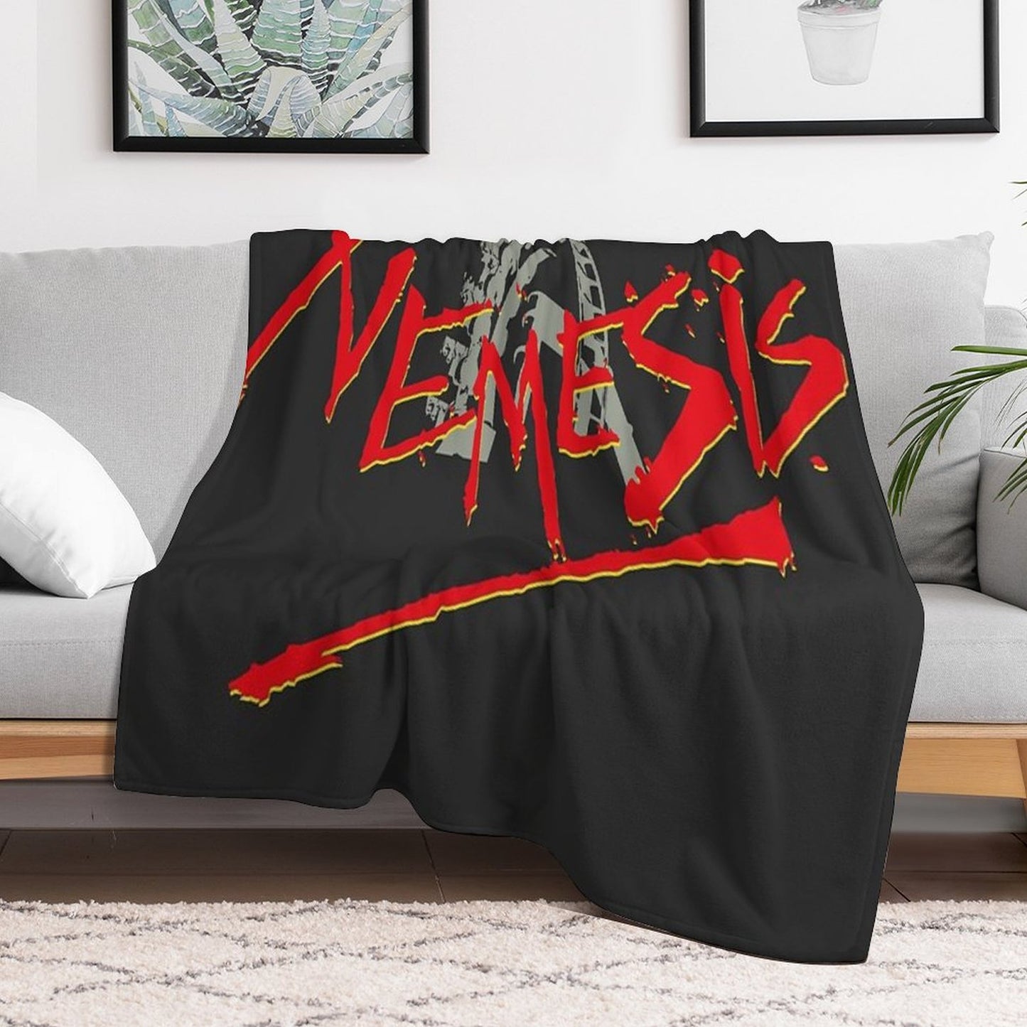 Nemesis Logo WLoop Throw Blanket