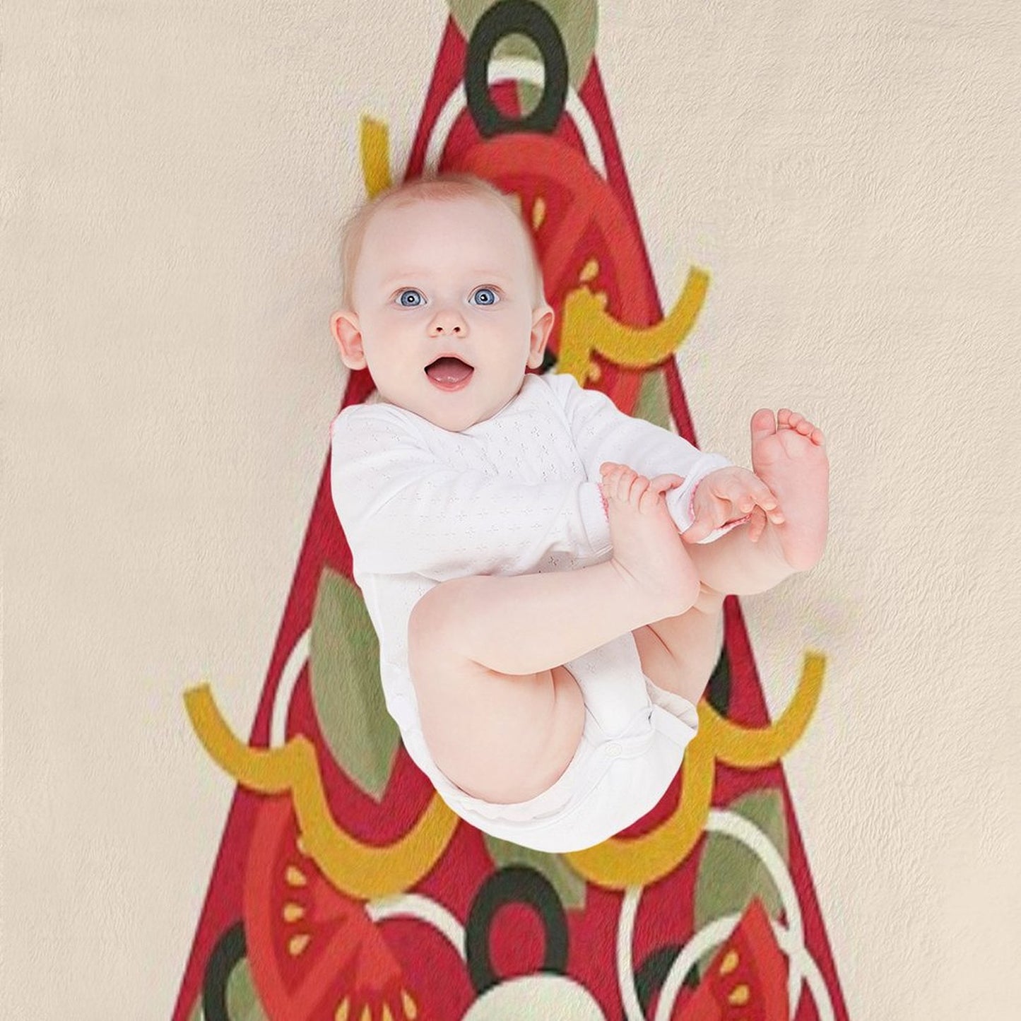 Pizza on Earth - Vegetarian Version Throw Blanket