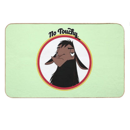 Kuzco NO TOUCHY Sad Llama Emperor's New Groove Emperor David Spade Back Off No Touch Funny Gift Bath Mat