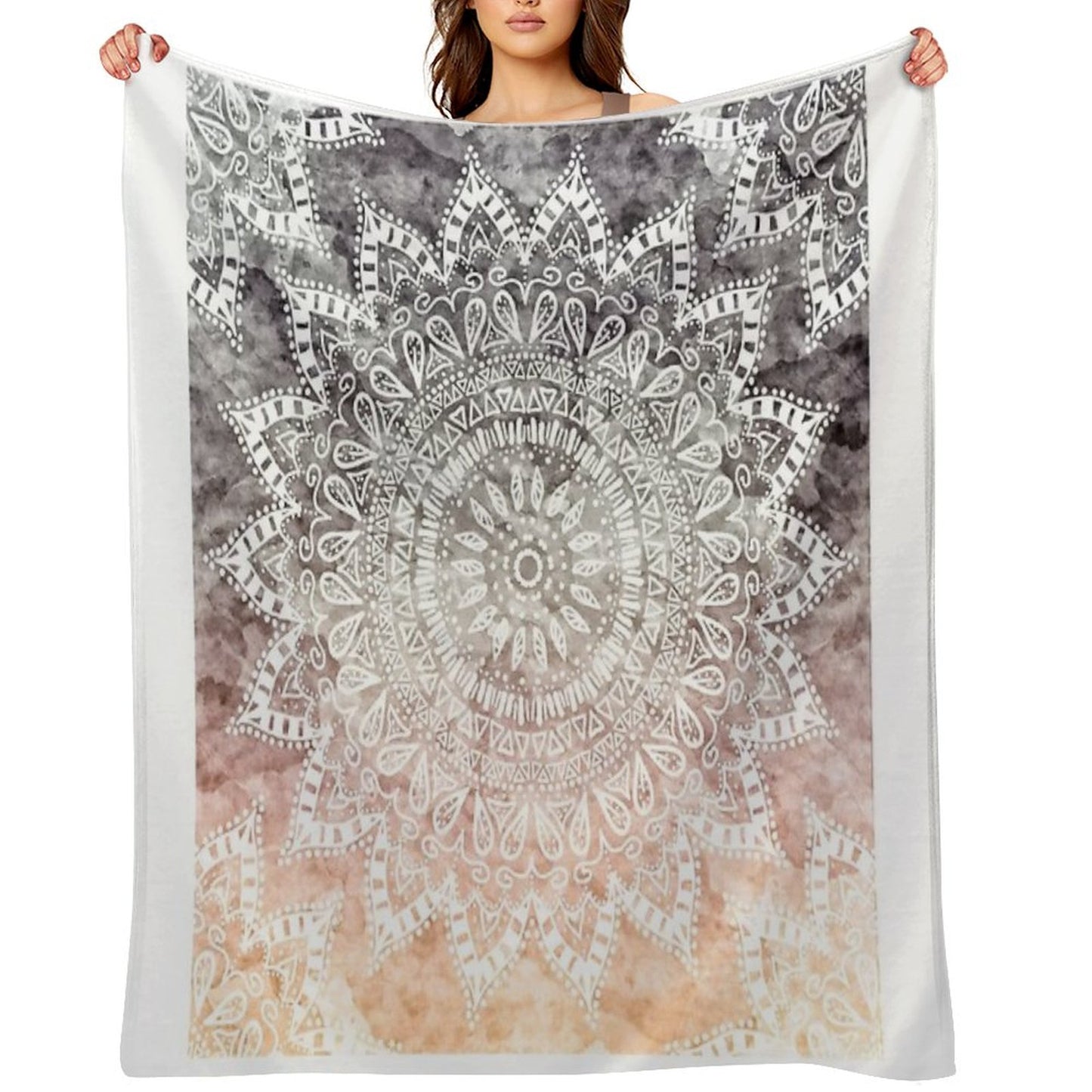 BOHEMIAN HYGGE MANDALA Throw Blanket