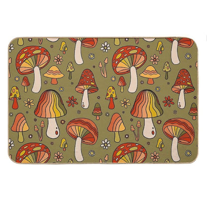 Mushroom Print Bath Mat