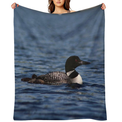 Common Loon Throw Blanket