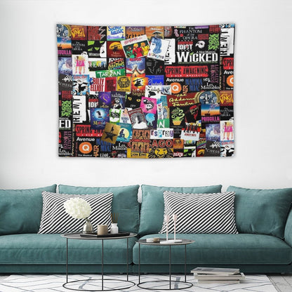 Musicals Collage II Original Tapestry