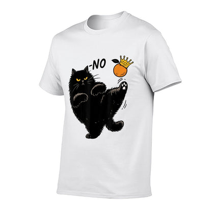 No Kings In America Black Cat Comfortable T-Shirt