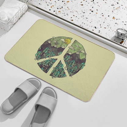 Peaceful Landscape  Slip-Resistant Bath Mat