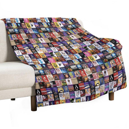 Musicals Collage Throw Blanket