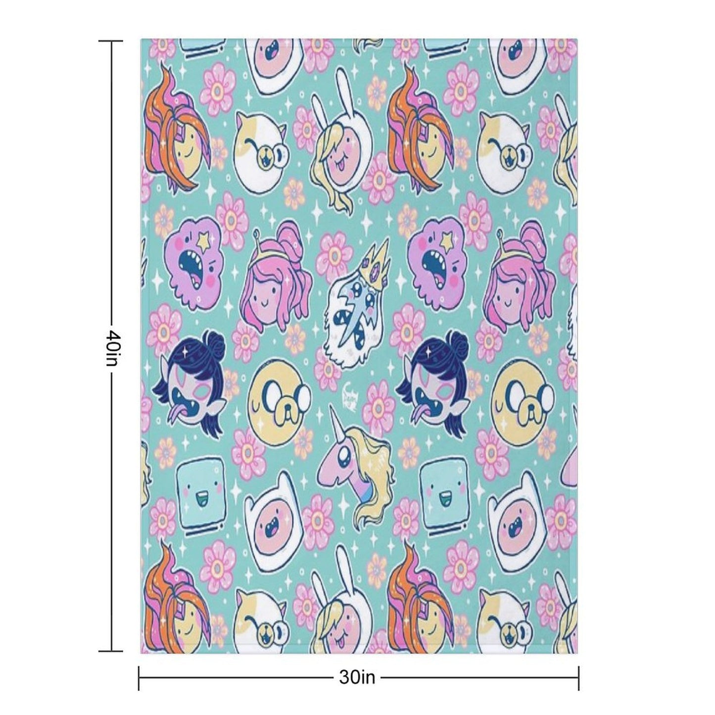 Adventure Time Friends 1 - REMASTERED - Throw Blanket