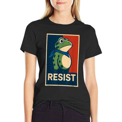 Portland Frog Protest for Men And Women  High-quality Stitching T-Shirt