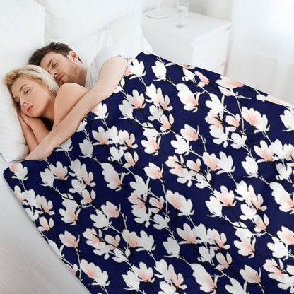 Magnolia Midnight Throw Blanket