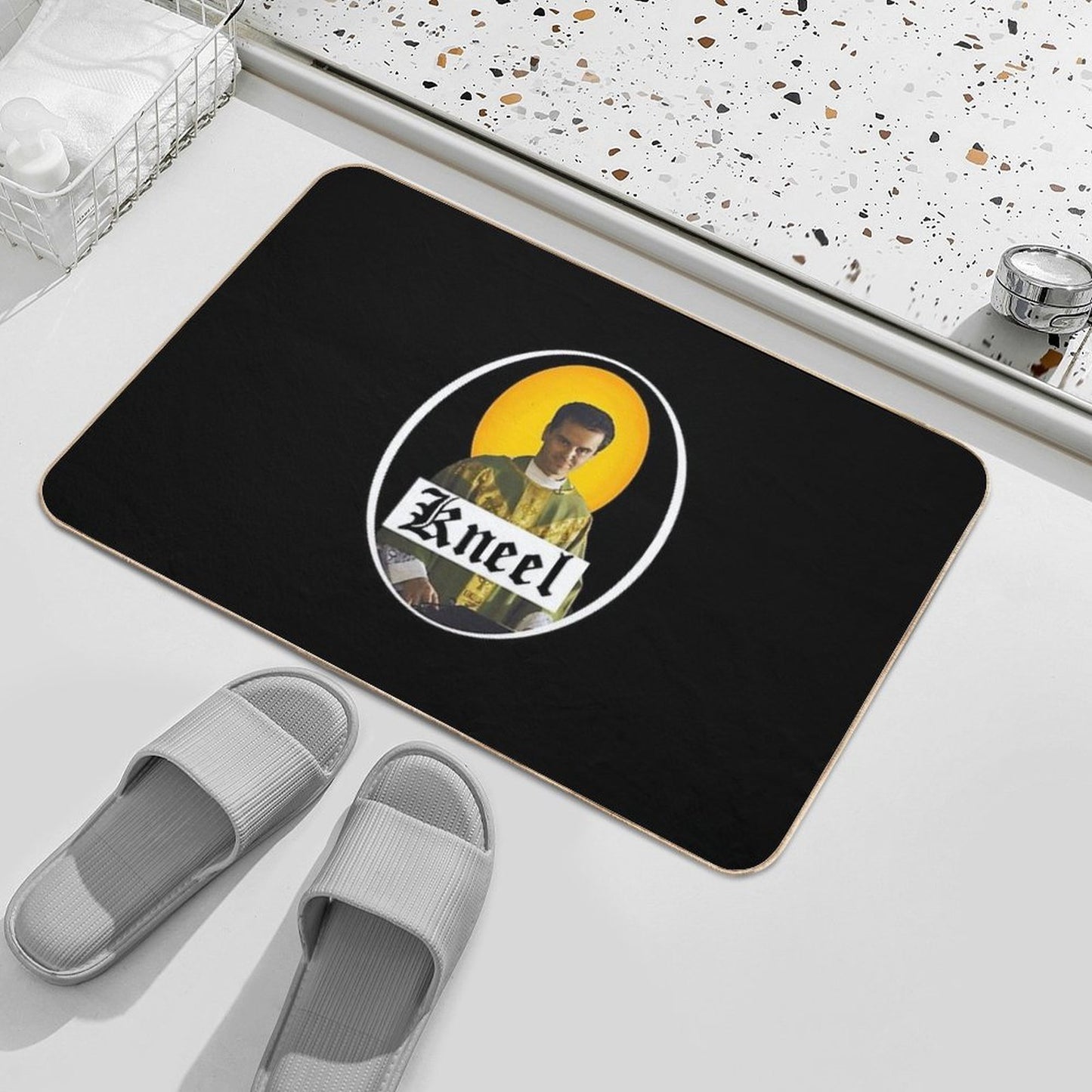 Fleabag Sexy Priest  Anti-Trip Bath Mat