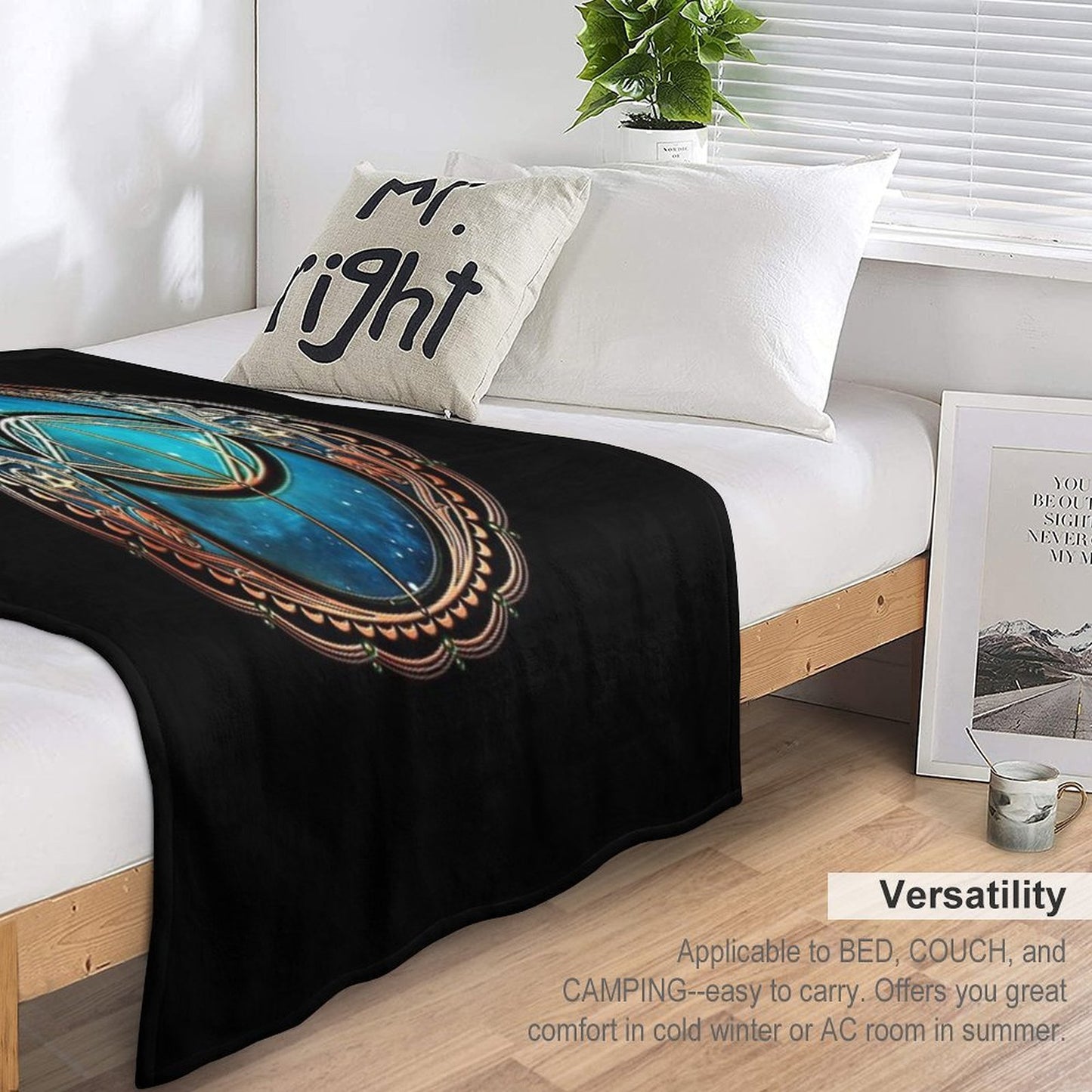 Vesica Piscis, Chalice Well, Celtic Symbol, Avalon, Magic Throw Blanket