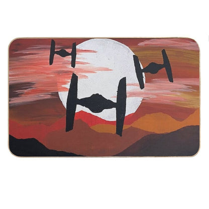 Tie Fighter Incoming Bath Mat