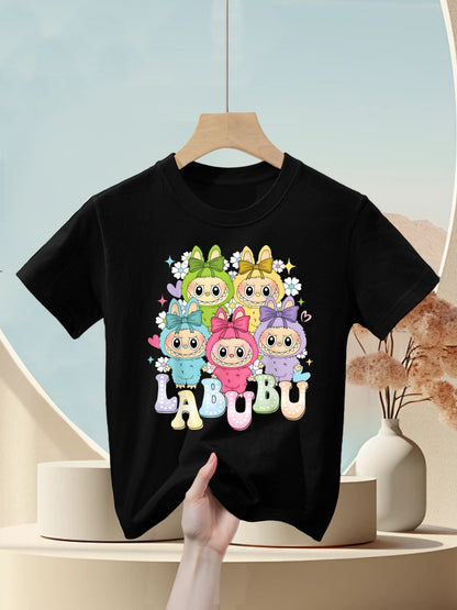 Cute Labubu The Monsters Funny Labubu Lover Men Women Kid Kids T-Shirt
