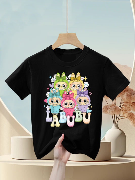 Cute Labubu The Monsters Funny Labubu Lover Men Women Kid Kids T-Shirt