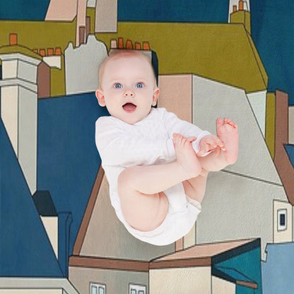 Brittany Illustration France Throw Blanket