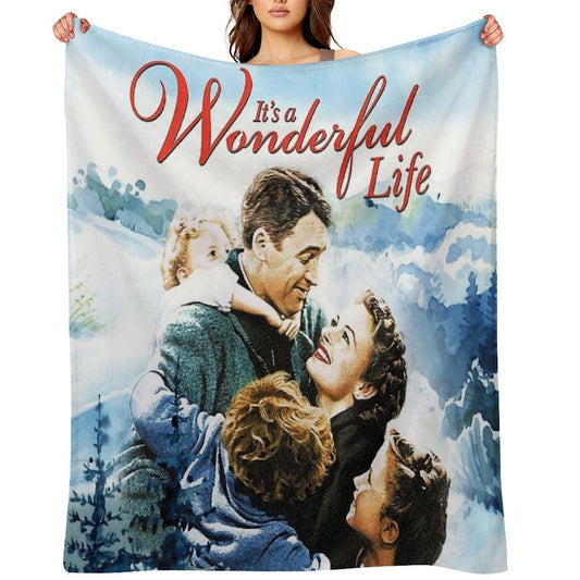 It's A Wonderful Life Scene Throw Blanket