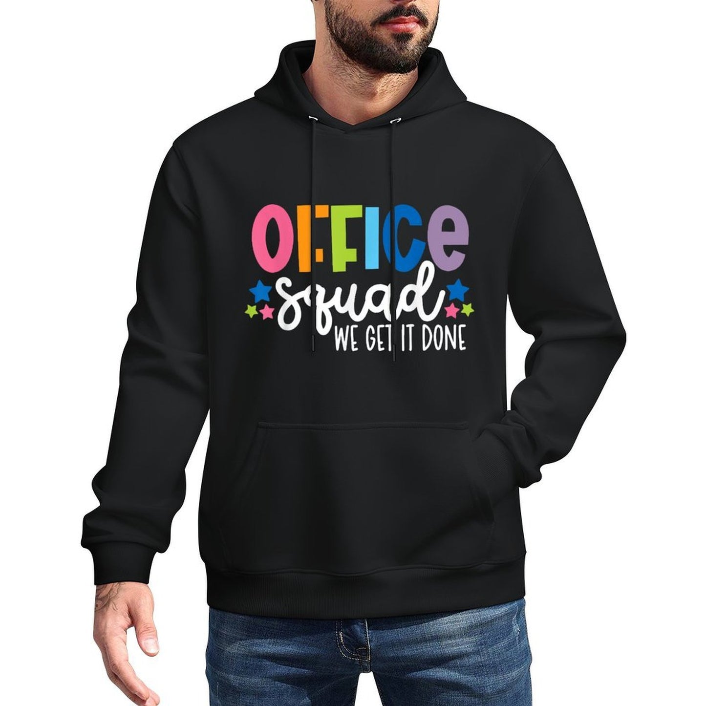 Office Squad We Get It Done Back To School Happy First Day Shrink-Resistant Hoodie