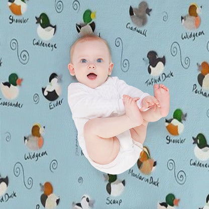 British Ducks Pattern Throw Blanket