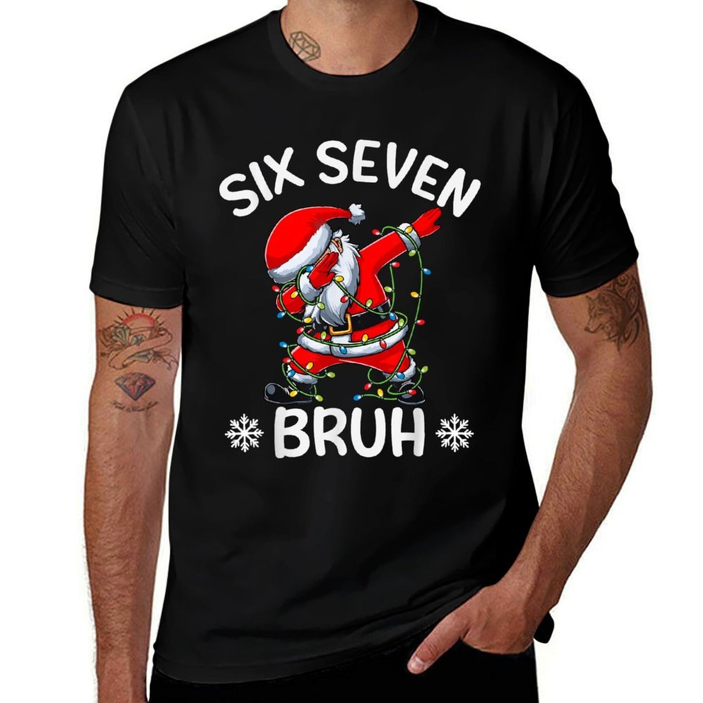 67 Six Seven Burh Funny Christmas Meme Men Women Kids  High-quality Stitching T-Shirt
