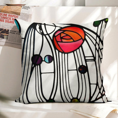 Charles Rennie Mackintosh - Window,No, 01. Linen Throw Pillow Cover