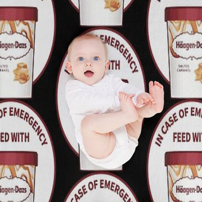 In Case Of Emergency Feed With Haagen-Dazs Throw Blanket