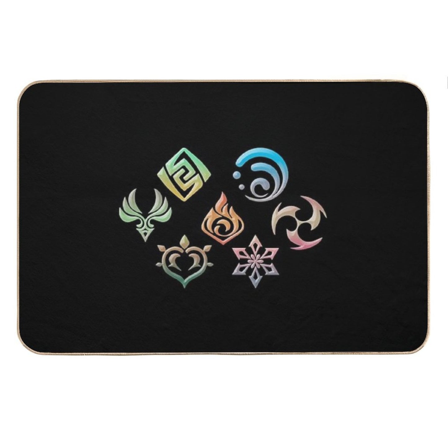 Genshin Impact Elements Bath Mat