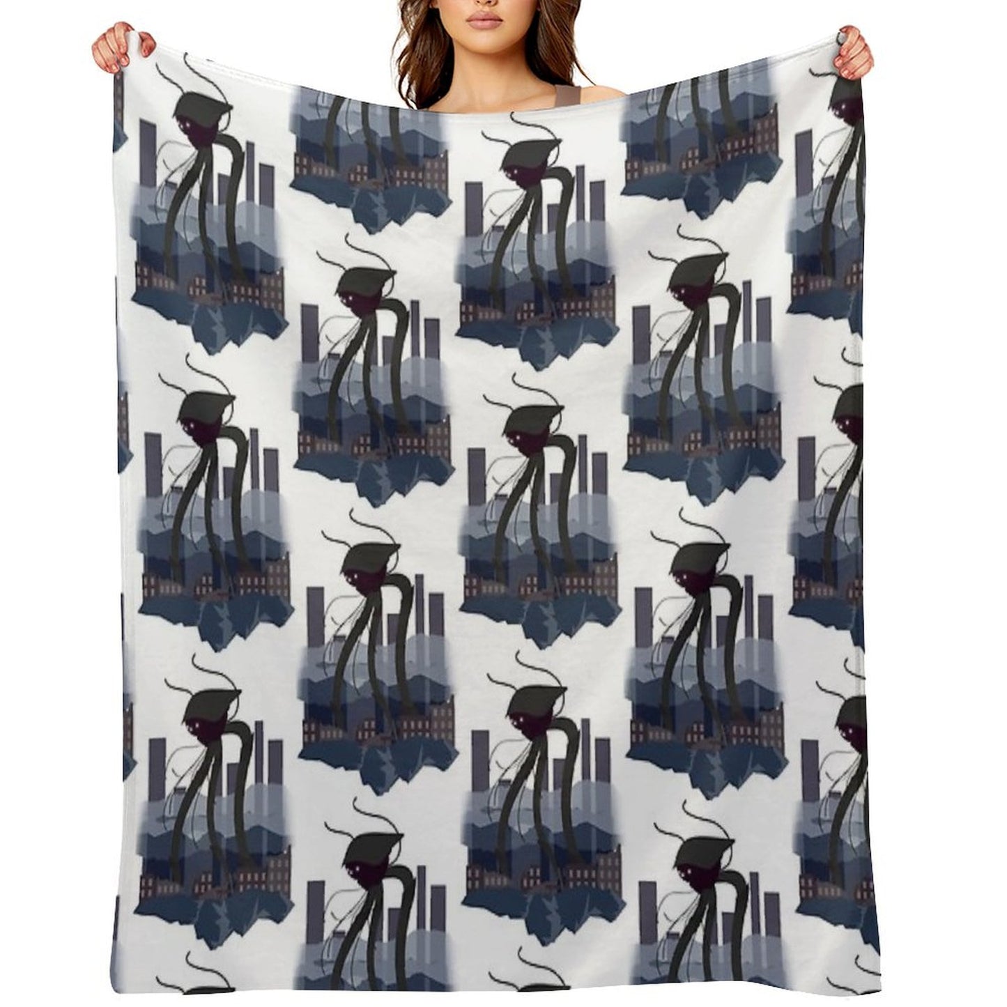 War of The Worlds Martian Tripod Throw Blanket