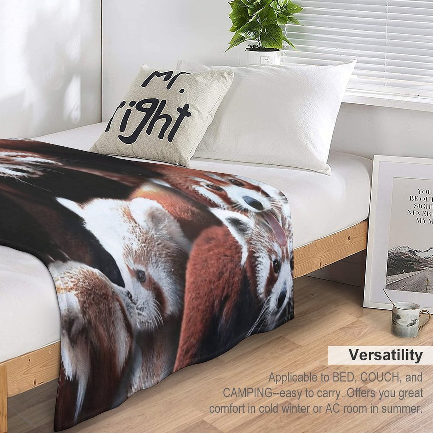 Red Pandas Throw Blanket