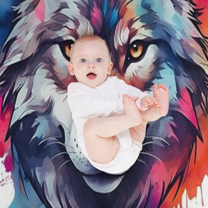 Gameink. Wolf Throw Blanket