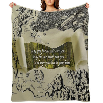 Eragon Elvish Greeting Throw Blanket